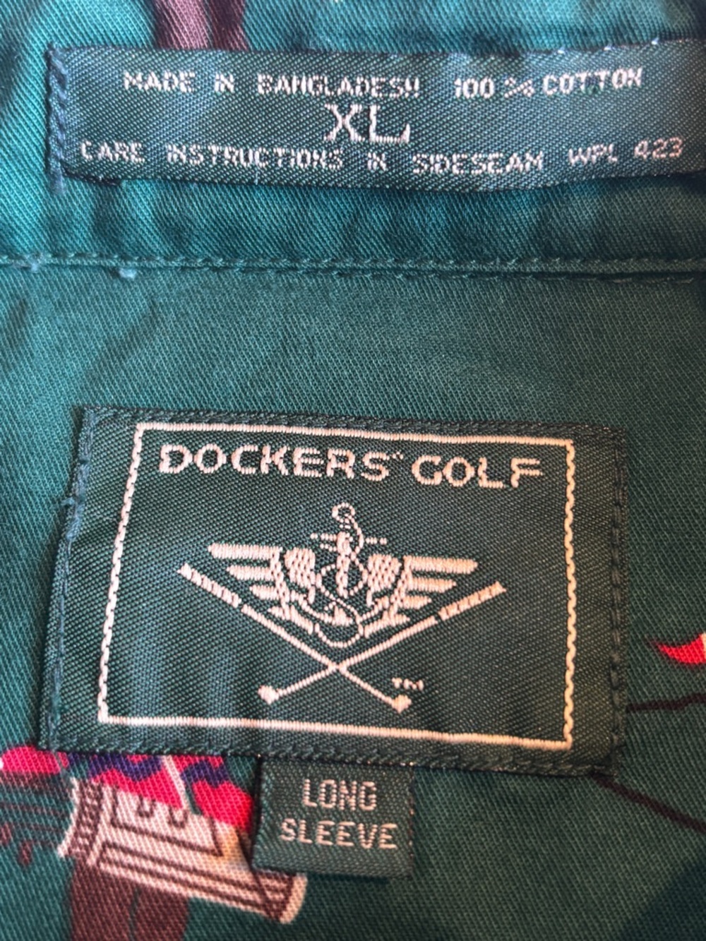 Dockers XL Green Golf Shirt NWT - Picture 4 of 5